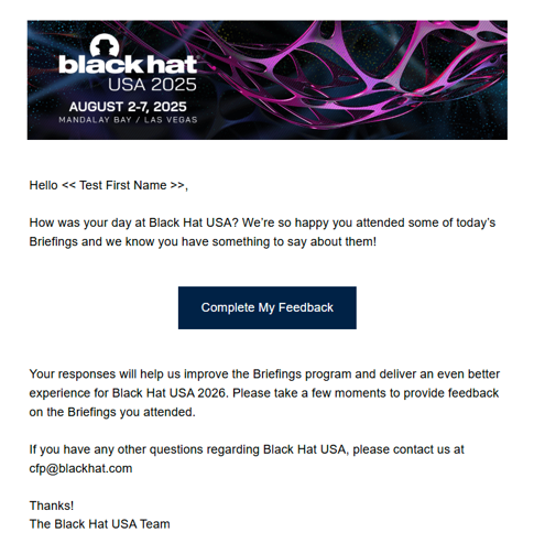 Blach Hat feedback via email.png